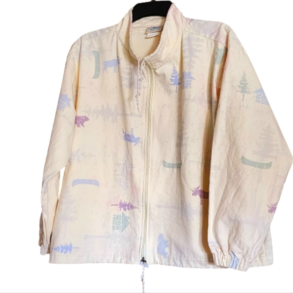 Canvas Cabin Print Jacket L